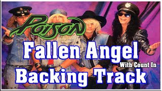 Poison  Fallen Angel guitarbackingtrack backingtrack poison [upl. by Anael769]