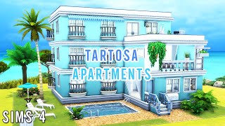 Sims 4 Tartosa Apartment Building  Speed Build CC [upl. by Joette200]