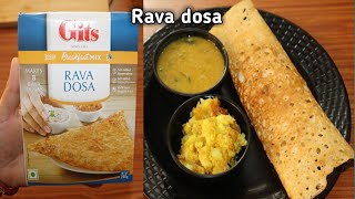 Gits Rava Dosa Mix Recipe  instant Rava Dosa recipe  10 मिनट मे बनाए टेस्टी रवा डोसा मिक्स रेसिपी [upl. by Abrahams]