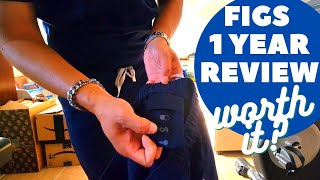 Figs Scrubs For Men  ONE YEAR REVIEW and Pocket Modification [upl. by Weaver325]