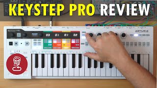 Arturia KEYSTEP PRO  Review amp full tutorial  vs BeatStep Pro and SL mk3 [upl. by Ahsitam]