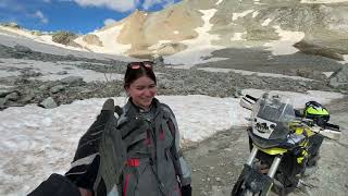 Quinto dia de vacaciones en alpes con familia y moto Subiendo al Sommeiller 🤟🏻 [upl. by Henghold722]