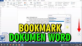 CARA MEMBUAT BOOKMARK DI DOKUMEN WORD [upl. by Manup874]