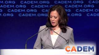 CA AG Kamala Harris 2013 CADEM Convention [upl. by Airtemed]