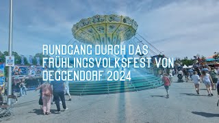 Frühlingfest Deggendorf Rundgang 2024 Deggendorf 2024 Volksfest Frühlingsfest [upl. by Nacul727]