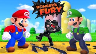 Bowsers Fury The Movie  Full Game Coop Walkthrough [upl. by Ayram]