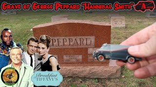 Famous Grave  George Peppard  ATeam  Breakfast at Tiffany’s  Hannibal Smith  Dearborn Michigan [upl. by Ludovika]