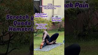 UNLOCKING RELIEF Fix tight hips amp Lower Back Pain 🛠️ mobility stretches lowerbackpainrelief [upl. by Ulphia]