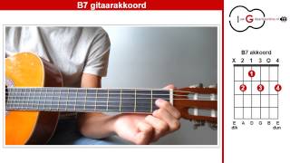 B7 akkoord gitaar [upl. by Sontich]