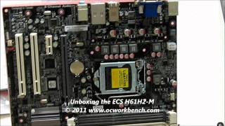 Unboxing the ECS H61H2M motheboard [upl. by Everara]