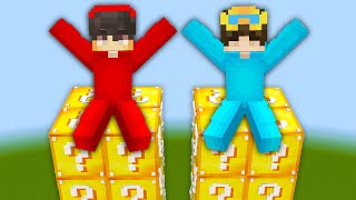 Playing a LUCKY BLOCK TOWER RACE in Minecraft [upl. by Nathanial]