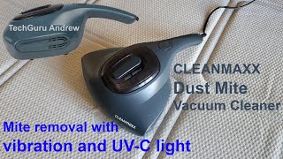 CLEANMAXX Dust Mite Vacuum Cleaner TESTING [upl. by Adore621]