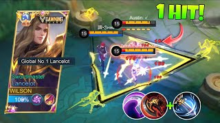 LANCELOT NEW SEASON BEST 1SHOT BUILD TO RANK UP FASTER  PRO TIPS amp TRICKS  MLBB [upl. by Keverne]