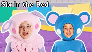 Six in the Bed  More  Sleepover Activity for Kids  Mother Goose Club Phonics Songs [upl. by Behl992]