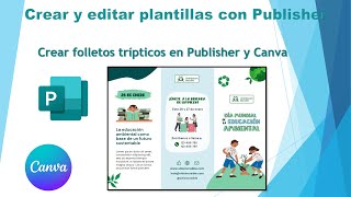 Crear trípticos en Publisher y Canva [upl. by Allyn]