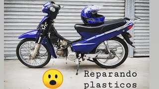 Reparar plásticos o cachas de cualquier moto fácil y económico Tienen que verlo [upl. by Ivor]