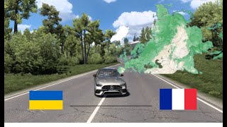 ETS2 Longest Road Trip Paris to Kiev France to Ukraine  Euro Truck Simulator 2 [upl. by Ramed]