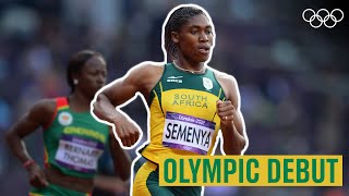 Caster Semenyas 🇿🇦 first Olympic race 🏃‍♀️ [upl. by Magas]