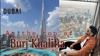 At the Top of Burj Khalifa  124 amp 125 Floor  Burj Khalifa Inside view  Dubai Tour 2023 [upl. by Zigrang]