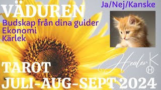 Väduren ♈ JuliAugustiSeptember 2024 Tarot  Healer K [upl. by Cordle]