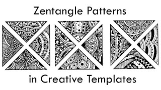 How to Zentangle  Zentangle Pattern Practice  Art to relax [upl. by Aldora]