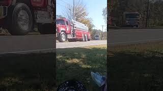 Beemerville Fire Company Tanker and Pochuck Valley Engine [upl. by Nywnorb699]