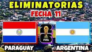 Paraguay vs Argentina Eliminatorias Sudamericanas Mundial 2026 [upl. by Anytsirhc496]