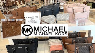 MICHAEL KORS OUTLET SALE 4 STYLES FOR 299 DESIGNER HANDBAGS COLLECTION STORE WALKTHROUGH [upl. by Airtemed654]