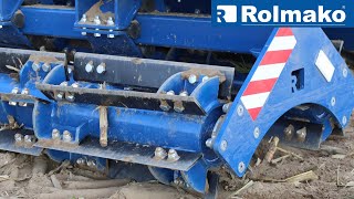 Ultrashallow cultivation with the ProCut knife roller from Rolmako [upl. by Ialokin]