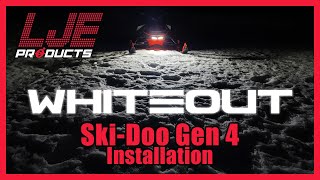 LJE Products SkiDoo Gen 4 WhiteOut Accessory Light Installation [upl. by Niasuh467]