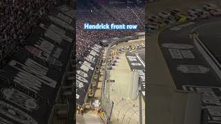 Hendrick front row restart at Bristol nascar bristolmotorspeedway nascarracing itsbristolbaby [upl. by Koerner]