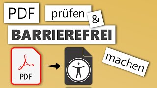 PDF prüfen und barrierefrei machen [upl. by Entroc]