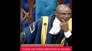 COMB OUT THE TRIBAL ELEMENTS IN THE SENATESAYS SENATOR BONI KHALWALE [upl. by Eugeniusz]