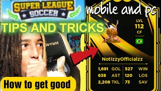 Roblox Super League Soccer TIPS AND TRICKS Mobile And PC [upl. by Nhabois]