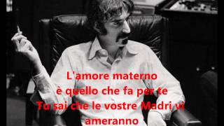 SUB ITA Frank Zappa  Motherly Love sottotitoli in italiano [upl. by Leif72]