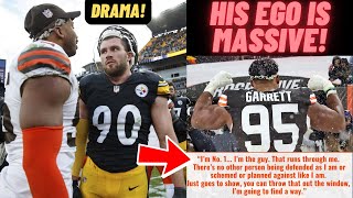 Myles Garrett Took a MASSIVE SH0T at TJ Watt CALLING Him OUT on LIVE TVSteelers vs Browns News [upl. by Kenzi540]