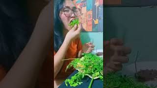 MUKBANG MORINGA LEAVES😋😋 fyy mukbang foryourpage [upl. by Allebara]