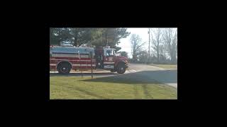 Nimishillen Twp FD Medic 2 and Tanker 2 responding 2262024 [upl. by Claudell]