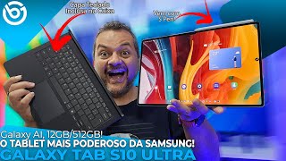 Novo Galaxy Tab S10 Ultra  S Pen e Capa Teclado na Caixa GALAXY AI e MUITO PODER [upl. by Gnouc]