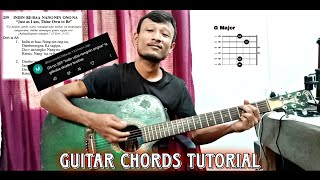 Achikni ringani Gitni No 259  INDIN REBAA NANGNIN ONGNA  Guitar Chords Tutorial [upl. by Tullusus]