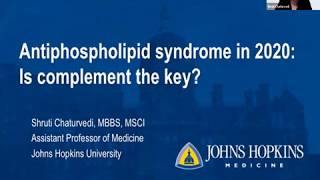 Antiphospholipid syndrome in 2020 Is complement the key [upl. by Sirk]