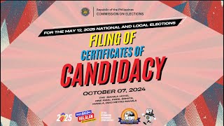 Filing of Certificates of Candidacy [upl. by Aserat82]