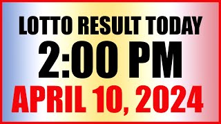 Lotto Result Today 2pm April 10 2024 Swertres Ez2 Pcso [upl. by Annhoj320]