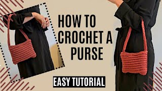 How to crochet a purse [upl. by Eob379]