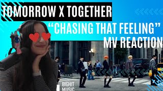 TXT quotChasing That Feelingquot MV Reaction they SNAPPED [upl. by Lynad291]