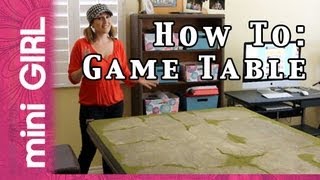 miniGIRL 09 How to Make Game Table For Miniatures Fast Tutorial So Easy [upl. by Hercule231]