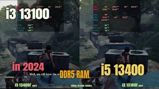 i3 13100F vs i5 13400F DDR5 RAM [upl. by Notyap]