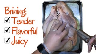 Make a Juicy Thanksgiving Turkey  How to Brine Turkey Before Roasting [upl. by Salvadore]