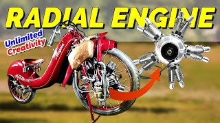 Popular in Its Time This Radial Engine Attached to the Motorcycle [upl. by Nale]