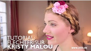 OKTOBERFEST DIRNDL FLECHTFRISUR TUTORIAL für lange amp mittellange Haare mit KRISTY MALOU – OTTO [upl. by Leland]